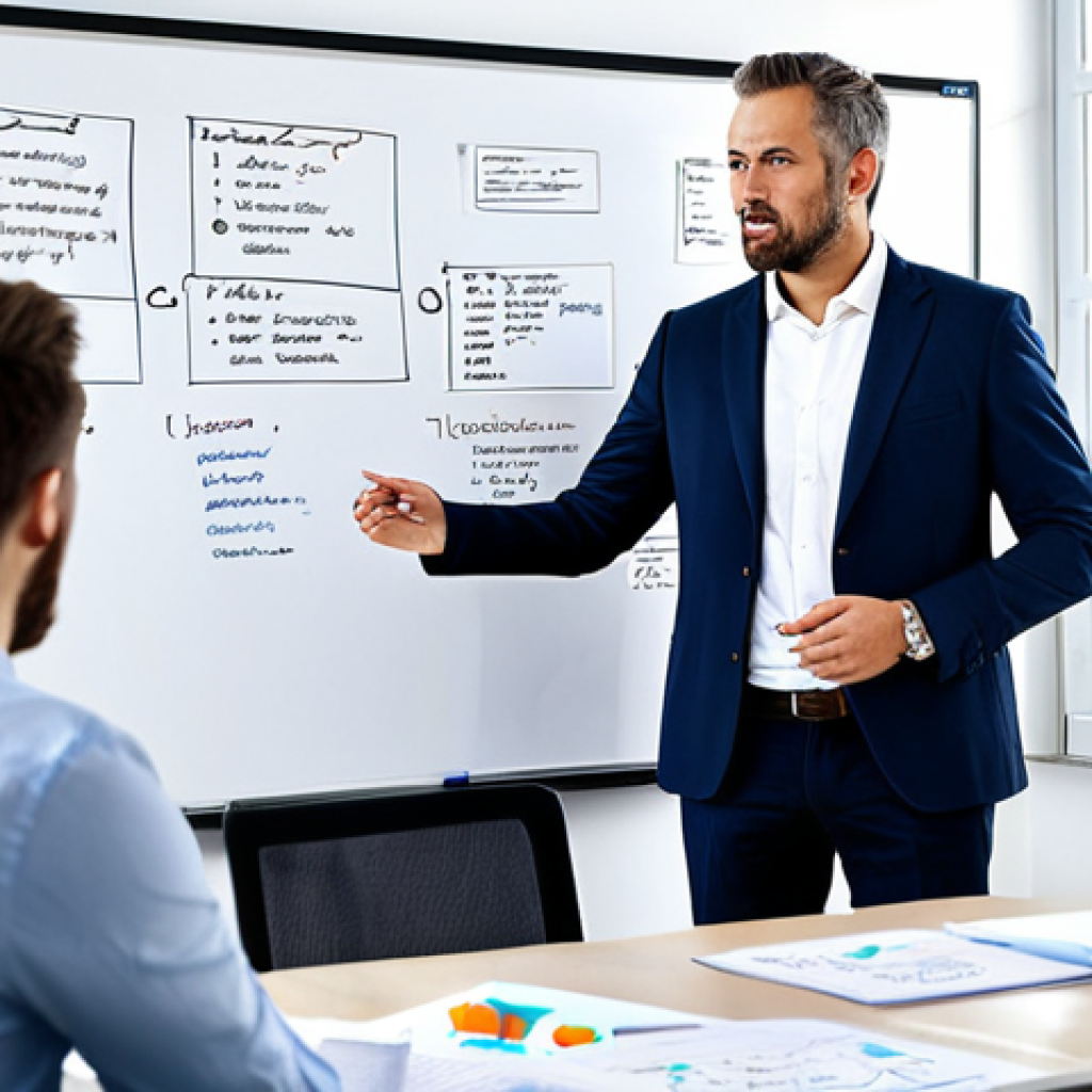 **

"A business consultant in a fully clothed, professional business suit, meeting with a team in a brightly lit, modern office. Brainstorming session, whiteboard in the background with strategic planning notes. Perfect anatomy, correct proportions, natural pose, safe for work, appropriate content, professional, family-friendly, high-quality image."

**