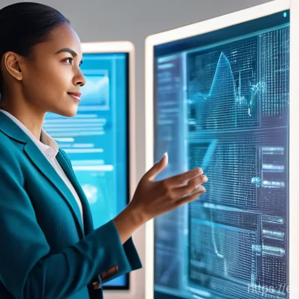 기업경영지도사 중점 학습 과목 - **Digital Transformation & AI Integration:**
    "A sleek, high-definition photograph of a diverse f...