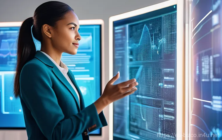 기업경영지도사 중점 학습 과목 - **Digital Transformation & AI Integration:**
    "A sleek, high-definition photograph of a diverse f...