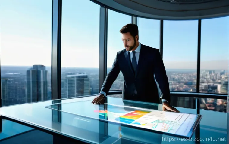 기업경영지도사와 산업 분석 - **Prompt: Strategic Business Mentorship Session**
    A diverse male business consultant, in a sharp...