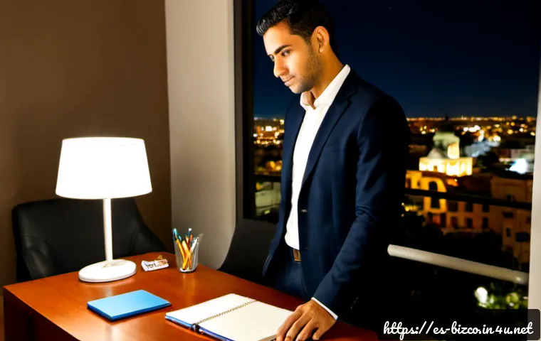기업경영지도사 자격증 준비 과정 일기 - Photorealistic certification preparation milestone scene, confident Hispanic business professional s...